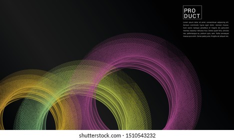 Music background with abstract and modern color