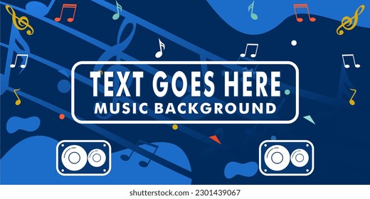 Music Background concept design banner poster illustration vector