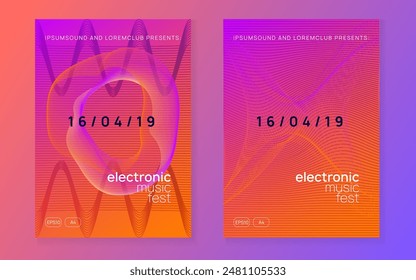 Music Background. Dance Trance Graphic. Psychedelic Disco Invitation. Electro Invite. Violet Sound Set. Green Discotheque Flyer. Fest Event. Pink Music Background