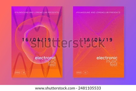 Music Background. Dance Trance Graphic. Psychedelic Disco Invitation. Electro Invite. Violet Sound Set. Green Discotheque Flyer. Fest Event. Pink Music Background
