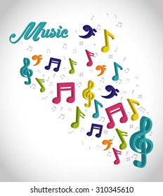 Music background design, vector illustration eps 10.