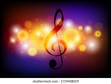 Music background for design, Vector and illustration,Template Design