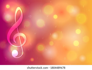 Music background for design, Vector and illustration,Template Design for postcard , shapes , brochure and banner. 