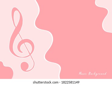 Music background for design, Vector and illustration,Template Design for postcard , shapes , brochure and banner.