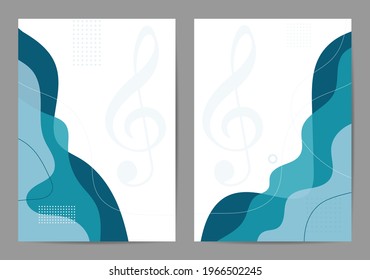 Music background for design, Vector and illustration,Template Design for postcard , shapes , brochure and banner. 