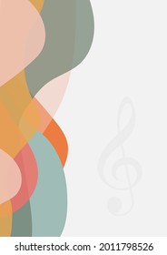 Music background for design, Vector and illustration,Template Design for postcard , shapes , brochure and banner.