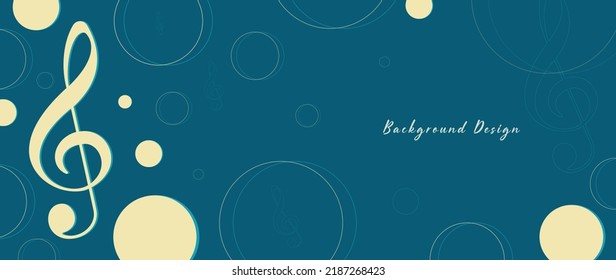 Music background for design, Vector and illustration,Template Design for postcard , shapes , brochure and banner.