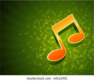 Musikhintergrund mit Fliegenhinweisen