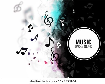 Music background with musical notes.