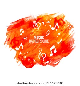 Fondo musical con notas musicales.