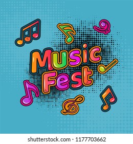 Fundo musical com notas musicais.
