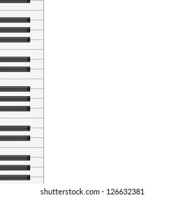 music background with piano keys. vector illustration.