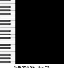 music background with piano keys. vector illustration.