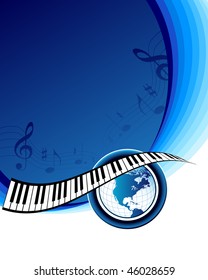 Music background with place for your text