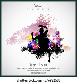 Music background ready for poster or banner, vector