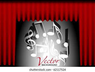 Music Background - Red Curtain