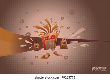 music background with robot