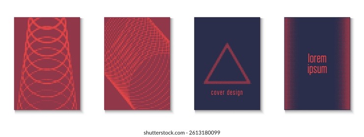 Music Background Set. Summer Circles With Modern Art. Linear Frame With Geometric Design. Line Flyer. Minimalist Wave Template. Geometric Business Cover. Trendy Music Background