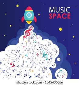 Music background. Space music.