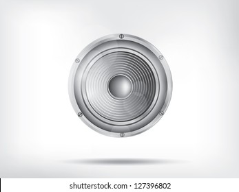 Music background with subwoofer