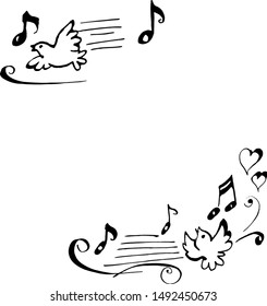 music background template for inserting photo