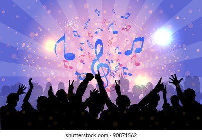 Music Background Vector Design