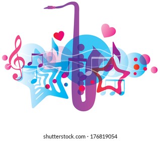 Music Background. Vector illustration 