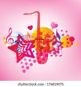 Music Background. Vector illustration 
