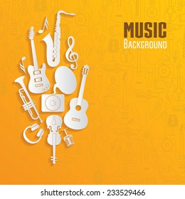 Music background. Vector illustration