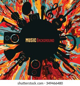 Music background. Vector illustration