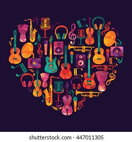 Music background. Vector illustration