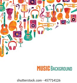 Music background. Vector illustration