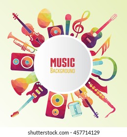 Music background. Vector illustration