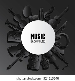 Music background. Vector illustration