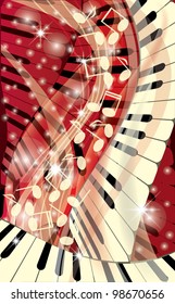 Music background, vector illustration