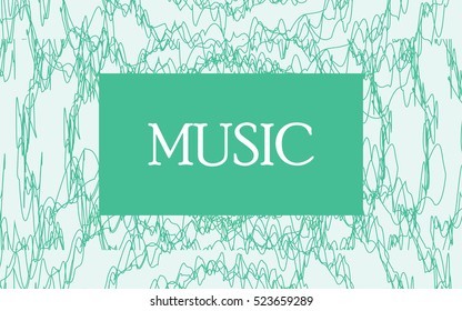 music background vector waves art