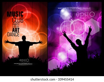 Music backgrounds for poster or banner