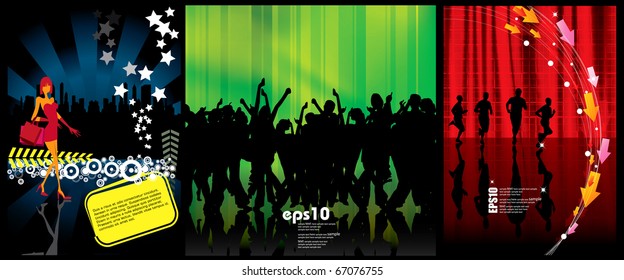 Music backgrounds set