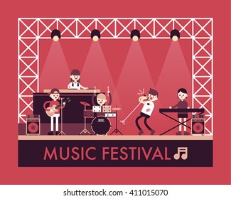 music band vector design