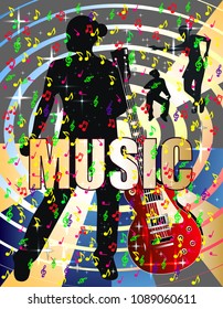 Music banner dancing