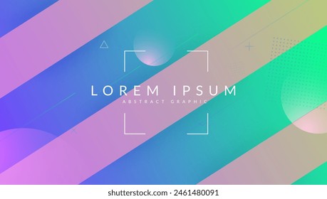 Music Banner. Flat Business Design. Pink Digital Illustration. Abstract Shape. Round Spectrum Brochure. Corporate Ux. Tech Landing Page. Blue Music Banner