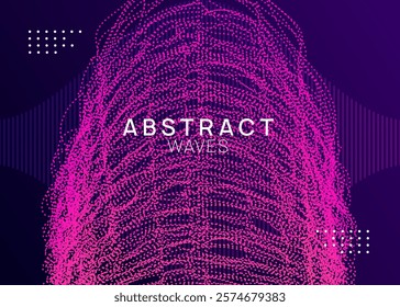 Music Banner. Trance Vector. Edm Background. Electronic Beat Illustration. Pink Night Club Design. Green Techno Poster. Discotheque Festival Template. Violet Music Banner