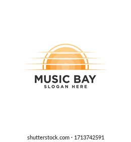 Music Bay Logo Design Template