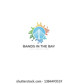 Music In The Bay Logo Designs and Bridge Music Logo