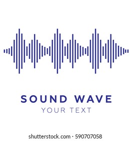 Music Beat. Abstract Equalizer. Sound Wave Vector