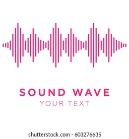 Music beat. Abstract equalizer. Sound Wave 