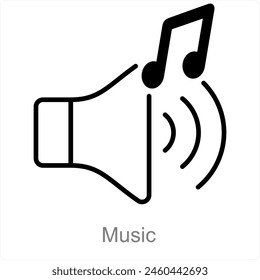 Musik- und Beat-Icon-Konzept