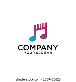Music Beat Logo Template Design Vector