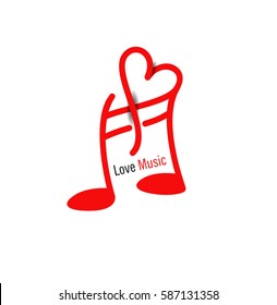 Music Beat Logo Template Design Vector illustration.