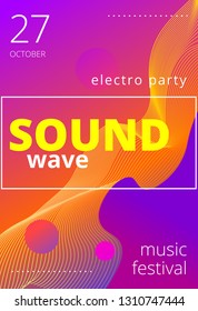 Music beat vector. Abstract equalizer. Sound Wave. Audio equalizer technology. Space For Text.